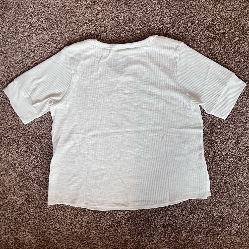 NWT Christopher & Banks White Relaxed Restyled Bateau‎ Tee - Picture 2 of 4
